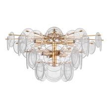Load image into Gallery viewer, Loire Flush Mount Ceiling Light in Gild/Clear(Grande).