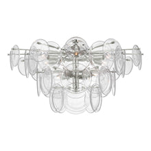 Load image into Gallery viewer, Loire Flush Mount Ceiling Light in Polished Nickel/Clear(Grande).