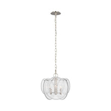 Load image into Gallery viewer, Loire Petite Chandelier in Polished Nickel.