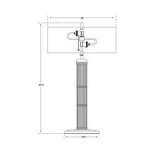 Load image into Gallery viewer, Longacre Table Lamp - line drawing.