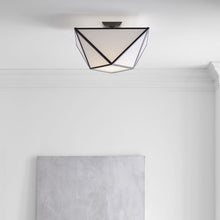 Load image into Gallery viewer, Lorino LED Semi Flush Ceiling Light in Detail.