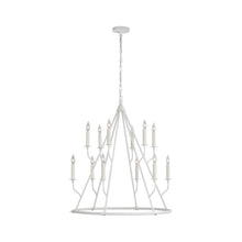 Load image into Gallery viewer, Lorio Chandelier in Plaster White.