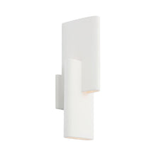 Load image into Gallery viewer, Lotura Intersecting LED Wall Light in Museum White.