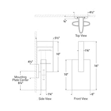 Load image into Gallery viewer, Lotura Intersecting LED Wall Light - line drawing.