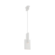 Load image into Gallery viewer, Lotura LED Pendant Light in Museum White.