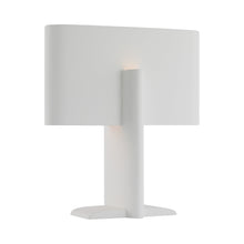 Load image into Gallery viewer, Lotura LED Table Lamp in Museum White.