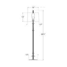 Load image into Gallery viewer, Lotus Floor Lamp - line drawing.