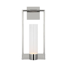 Load image into Gallery viewer, Lucid LED Wall Light in Polished Nickel.