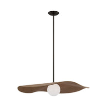 Load image into Gallery viewer, Mahalo LED Single Pendant Light in Bronze (Natural Oak/28-Inch).