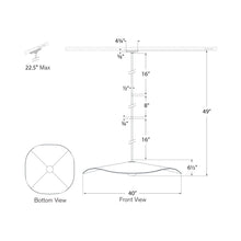 Load image into Gallery viewer, Mahalo LED Single Pendant Light - line drawing.