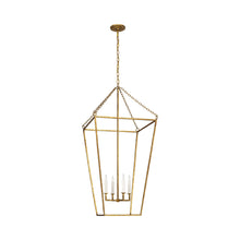 Load image into Gallery viewer, Malloy Pendant Light in Gilded Iron (23.75-Inch).