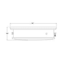 Load image into Gallery viewer, Marine Flush Mount Ceiling Light - line drawing.