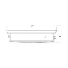 Load image into Gallery viewer, Marine Flush Mount Ceiling Light - line drawing.