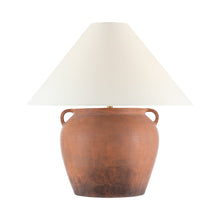 Load image into Gallery viewer, Mason Table Lamp in Natural Terracotta.
