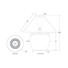 Load image into Gallery viewer, Mason Table Lamp - line drawing.