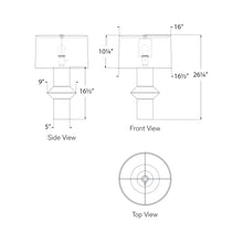 Load image into Gallery viewer, Maxime Table Lamp - line drawing.