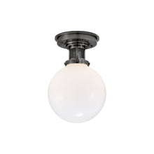 Load image into Gallery viewer, McCarren Flush Mount Ceiling Light in Bronze (Small).