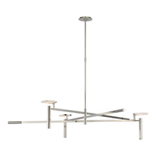 Load image into Gallery viewer, Melange Floating Disc LED Chandelier in Polished Nickel(Grande).