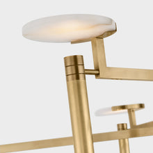 Load image into Gallery viewer, Melange Floating Disc LED Chandelier in Detail.