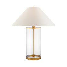 Load image into Gallery viewer, Modern Table Lamp in Natural Brass.