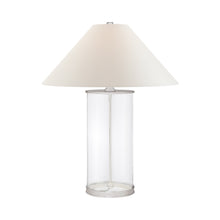 Load image into Gallery viewer, Modern Table Lamp in Polished Nickel.