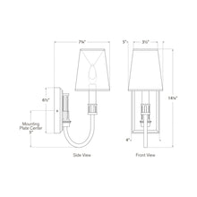 Load image into Gallery viewer, Modern Wall Light - line drawing.