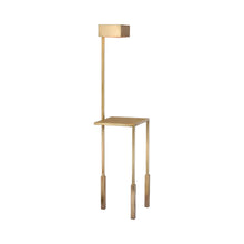 Load image into Gallery viewer, Nimes LED Floor Lamp in Antique-Burnished Brass.