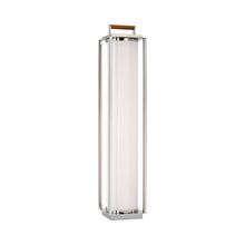 Load image into Gallery viewer, Northport LED Floor Lamp in Polished Nickel/Teak.