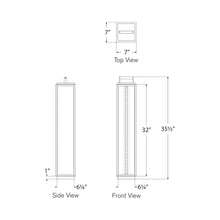 Load image into Gallery viewer, Northport LED Floor Lamp - line drawing.