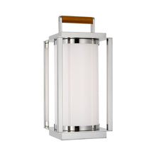 Load image into Gallery viewer, Northport LED Table Lamp in Polished Nickel/Teak.