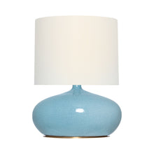 Load image into Gallery viewer, Olinda Table Lamp in Crackled Robin (Large).