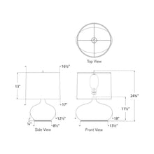 Load image into Gallery viewer, Olinda Table Lamp - line drawing.