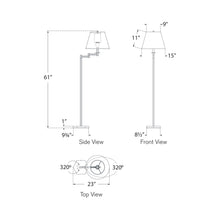 Load image into Gallery viewer, Olivier Floor Lamp - line drawing.