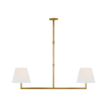 Load image into Gallery viewer, Olivier Linear Chandelier in Hand-Rubbed Antique Brass.