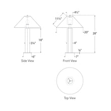 Load image into Gallery viewer, Olivier Table Lamp - line drawing.