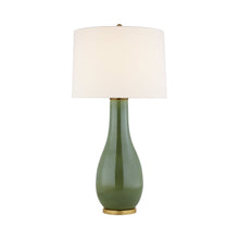Load image into Gallery viewer, Orson Table Lamp in Shellish Kiwi.