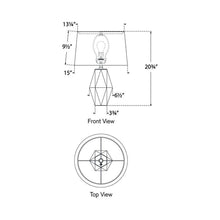 Load image into Gallery viewer, Palacios Table Lamp - line drawing.