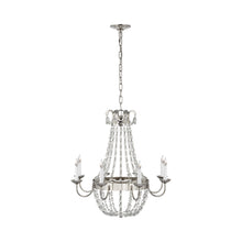 Load image into Gallery viewer, Paris Flea Market Chandelier in Polished Nickel/(Medium).