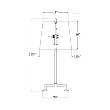 Load image into Gallery viewer, Parish Table Lamp - line drawing.