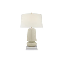 Load image into Gallery viewer, Parisienne Table Lamp in Coconut Porcelain (Small).