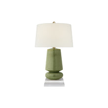 Load image into Gallery viewer, Parisienne Table Lamp in Shellish Kiwi (Small).