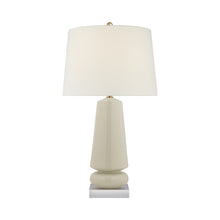 Load image into Gallery viewer, Parisienne Table Lamp in Coconut Porcelain (Medium).