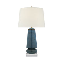 Load image into Gallery viewer, Parisienne Table Lamp in Oslo Blue (Medium).