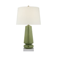 Load image into Gallery viewer, Parisienne Table Lamp in Shellish Kiwi (Medium).