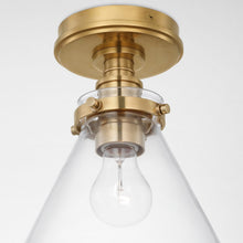 Load image into Gallery viewer, Parkington Conical Flush Mount Ceiling Light in Detail.
