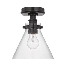Load image into Gallery viewer, Parkington Conical Flush Mount Ceiling Light in Detail.