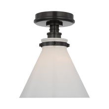 Load image into Gallery viewer, Parkington Conical Flush Mount Ceiling Light in Detail.
