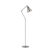 Load image into Gallery viewer, Parkington Floor Lamp in Polished Nickel.