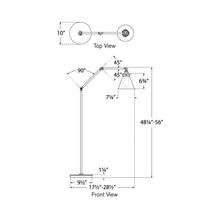 Load image into Gallery viewer, Parkington Floor Lamp - line drawing.