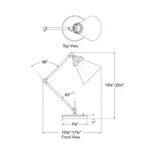 Load image into Gallery viewer, Parkington Table Lamp - line drawing.